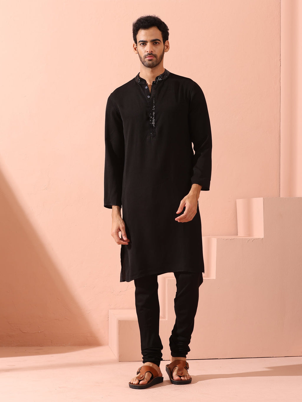 Black Cotton Pant Style Pyjama